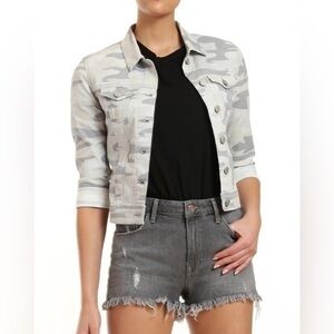 Mavi Jeans Mavi Samantha denim and flower Grey Camo jean jacket small